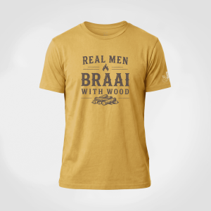 Premium Real Men Braai with Wood T-Shirt