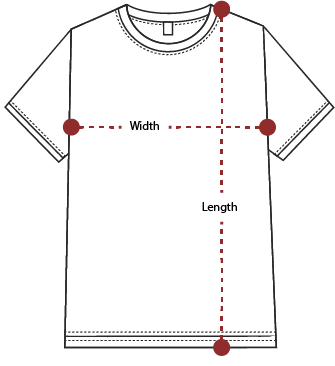 T-Shirt Sizing Diagram